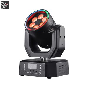 Mini Disco Lights LED Mini 30W Moving Head Wash Light Dmx512 Rgbw Dj Stage Effects Lights for Club Party KTV Bar