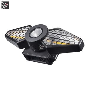 Dj Disco Stage Party Lights Golden Color Wash COB RGBW Led Two Leaf 3in1 Retro Dj Light for Party Music Dance