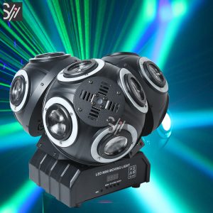 RG KTV Disco Stage Lights Led DMX512 Three Arms Moving Heads 4in1 Lightswith Dj Equipment Laser Light