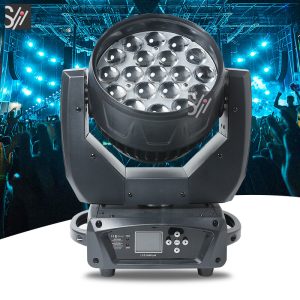 Factory Wholesale 19pcs 15w Rgbw Stage Lights Moving Head Wash Zoom Light for Dj Disco Led Light
