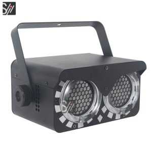 Factory Wholesale Rgb Led Stage Lights Cat Eyes 2x50w Golden Warm White 100W Strobe Wash COB Blinder Light for Party Wedding