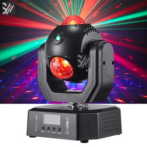 Dj Lighting Led 50w Mini Rolling Magic Ball Disco Party Lights Remote Control Moving Head Stage Light for Home Party Club