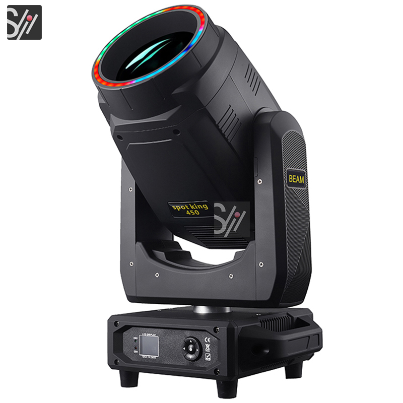 Event Stage Lights Water Flow Effect 450W Sharpy Light Moving Head Dmx Double Prism Pattern Beam Dj Light for Concert Wedding